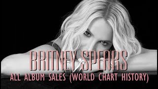 Britney Spears All Album Sales World Chart History 19982016 [upl. by Snevets]