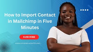 How to import contact in mailchimp in just five minute [upl. by Ymac]