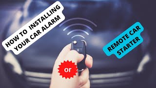 How to Install Your Car Alarm or Remote Car Starter [upl. by Ahsinrat419]