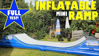 We Skated An Inflatable Mini Ramp  Full Review amp Test [upl. by Netsirhk]