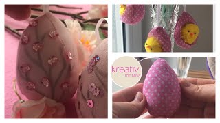 Ostereier nähen 🌸 Osterdeko 2024 kostenloses Schnittmuster nähen für Ostern für Anfänger Stoffreste [upl. by Karlyn]