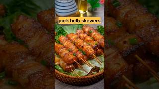 Air fryer grilled pork 🤤 food pork porkbelly [upl. by Hairahcaz]