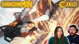 ¡UN FINAL DE TEMPORADA ÉPICO  REACCIÓN 1X12 CHAINSAW MAN [upl. by Aikemehs]