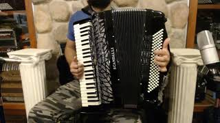 SCANAIRVI47HBK  Black Scandalli Air VI 47 Piano Accordion LMMH 47 120 11999 [upl. by Hodosh849]