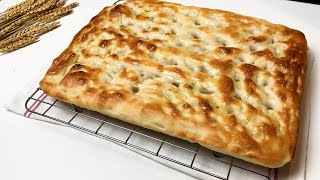 FOCACCIA GENOVESE  Senza impastare Ricetta Facile e Veloce [upl. by Crist342]