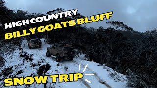 We SHOULDNT Have Driven BILLY GOATS BLUFF Snow Camping in VIC [upl. by Annasiul]