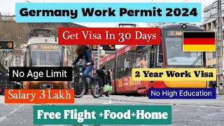 Move To Germany 🇩🇪 in just 30 days2 Year Work Visajobs in Germany for foreigners [upl. by Kotz488]