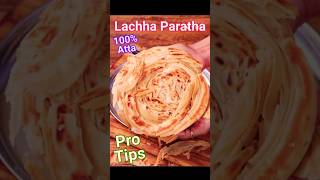 Lachha Paratha Recipe  Crisp Flaky Layered Lachha Parantha😋🤤🤔shorts [upl. by Eluj153]