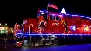 CP HOLIDAY CHRISTMAS TRAIN IN MONTREAL QUEBEC [upl. by Gant]