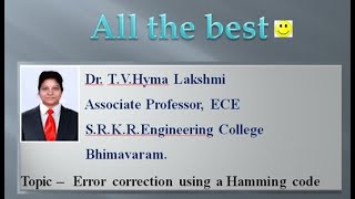 Error correction using a Hamming code [upl. by Raynold]