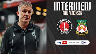 INTERVIEW  Phil Parkinson after Charlton Athletic [upl. by Karisa]