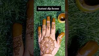 Instant dip hennainstantdiphenna instantmehndi hennatricknewtricktapetrickfingertapetrick [upl. by Sukramed]