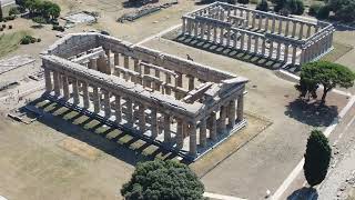 Paestum GREEK Temples Amazing UNESCO WORLD HERITAGE SITE BY DRONE  Paestum Italy  ECTV [upl. by Raddy]