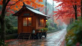 Peaceful Roadside Café in Autumn  Soothing Rain Sounds amp Cozy Ambience [upl. by Jewell]