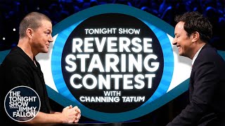 Reverse Staring Contest with Channing Tatum  The Tonight Show Starring Jimmy Fallon [upl. by Smiley617]