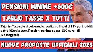 UFFICIALE PENSIONI ➜ 440€ NETTI IN PIU per TUTTI e PENSIONI MINIME a 600€ dal 2025 [upl. by Marzi993]