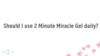 2 Minute Miracle Gel QampA — Should I use it daily [upl. by Casimire334]