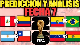 ELIMINATORIAS SUDAMERICANAS MUNDIAL 2026 Predicción y Análisis FECHA 7  Perú vs Colombia Etc [upl. by Meesan]