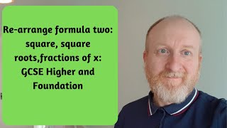 Rearranging formulas two GCSE maths [upl. by Hasila]