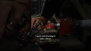 Sculpt a Glass Horse in 22 seconds glassblowing horse glasshorse glassart art [upl. by Nahtnanhoj74]