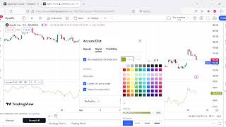 Tradingview accumulation distribution indicator EASY SET UP 👌 [upl. by Dannie126]