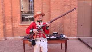 Loading and firing the Flintlock musket [upl. by Dahij]