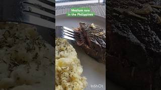 DELICIOUS AUSTRALIAN STEAK retiringinparadise steak meat ribeyesteak shorts [upl. by Lilahk69]