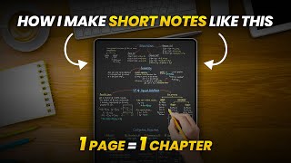 How to make effective SHORT NOTES 📝  JEE 2025 Strategy [upl. by Latihs37]