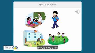 Quand Je vais à lécole  Chanson de lécole en francais pour les enfant [upl. by Aehtorod]