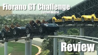 Review Fiorano GT Challenge  Ferrari World Abu Dhabi  Dueling MultiLaunch Coaster [upl. by Marrissa]