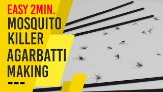 Mosquito Killer Homemade  Agarbatti  DIY  Mosquito Repellent  Mosquito Agarbatti [upl. by Aserahs]