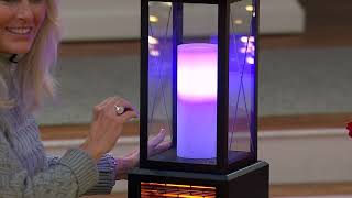 Duraflame 28quot Electric Infrared Etched Color Changing Lantern Heater on QVC [upl. by Ihcehcu417]