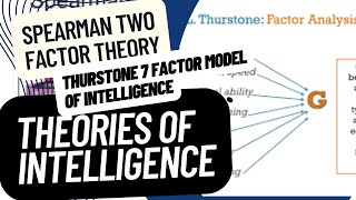 Theories of Intelligence in Psychology Spearman amp Thurstone Theory Urdu Hindi wellnessbyfarah [upl. by Ursas235]