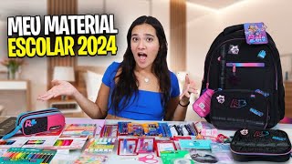 MEU MATERIAL ESCOLAR 2024 [upl. by Eanehs]