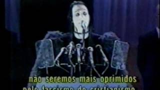 Marilyn Manson  Speech before the 1997 MTV Awards  Subtitled in brazilian portuguese [upl. by Parthen]