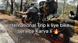 International Trip k liye bike service karva li🔥 youtube trendingvideo dailyvlog viralvideo [upl. by Brezin194]