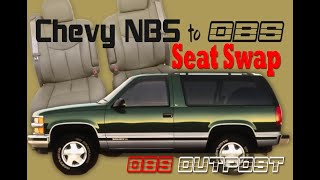 Install 19992006 NBS GM Truck Seats into 19881999 OBS ChevyGMC TruckSUV [upl. by Hausner]