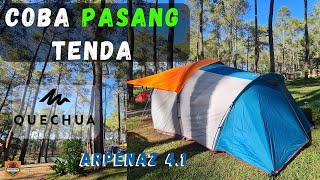 Set up Arpenaz 41 Family Tent  Pasang tenda arpenaz Family 41 [upl. by Norbel]