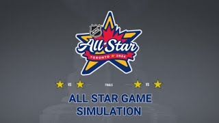 NHL 24  All Star Game Simulation [upl. by Emelda]