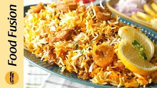 Jhinga BiryaniPrawn Biryani Recipe By Food Fusion [upl. by Eidok]