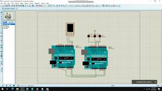 I2c protocol using two Arduino on Proteus software to control LEDs [upl. by Adams162]