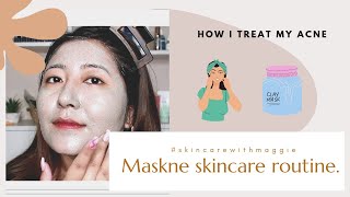 NIGHT SKINCARE ROUTINE  MASK ACNE  Manipuri [upl. by Caresa]