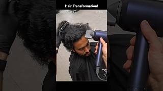 Crazy Curly to Straight Hair  Men’s Hair transformation shorts wedding beauty [upl. by Sharity]