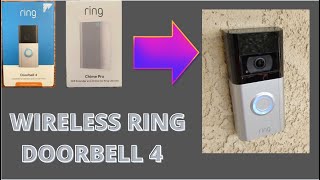 How to Install Ring Doorbell 4 Wireless [upl. by Raimundo]