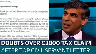 Labour and Tories clash over £2000 tax claim  so who is right  ITV News [upl. by Atsed981]