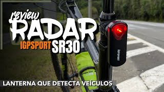 RADAR SR30 IGPSPORT  LANTERNA INTELIGENTE PRA BIKE  REVIEW [upl. by Aihsekan]