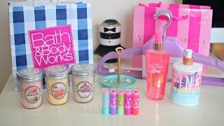 Sparkly Vlog  Victorias Secret Bath amp Body Works New Baby Lips Haul [upl. by Jordon]