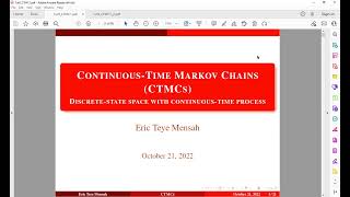 Introduction to ContinuousTime Markov Chains CTMCs With Solved Examples  Tutorial 9 A [upl. by Erodroeht87]