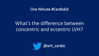 One Minute CardioEd Whats the difference between concentric and eccentric LVH [upl. by Eserehc]