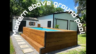 MODERNIZING our Intex above ground pool [upl. by Prentice]